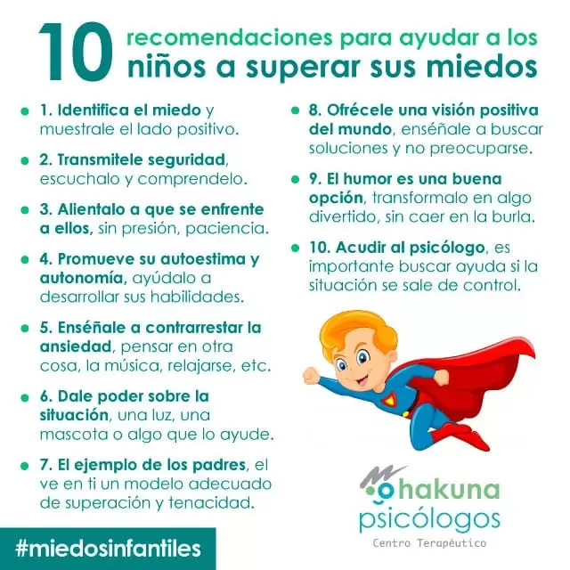 Recomendaciones para superar el miedo en los niños Recomendaciones para superar el miedo en los niños