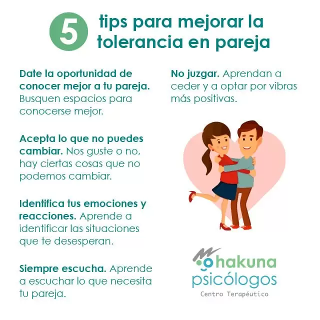 Mejora la tolerancia en pareja
