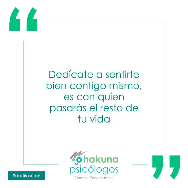 Siéntete bien contigo mismo