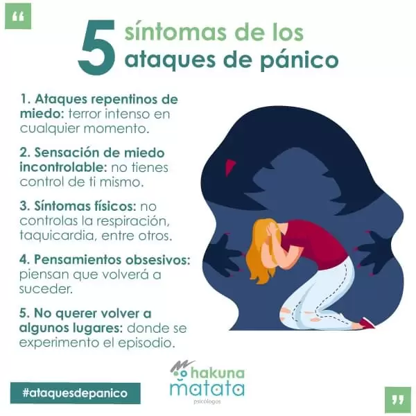 5 síntomas de los ataques de pánico