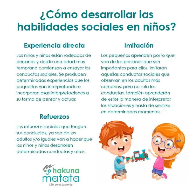 Como desarrollar habilidades sociales en los niños