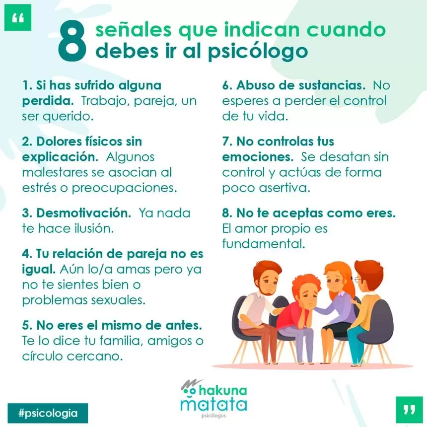 8 señales que indican cuando debes de ir al psicólogo 8 señales que indican cuando debes de ir al psicólogo