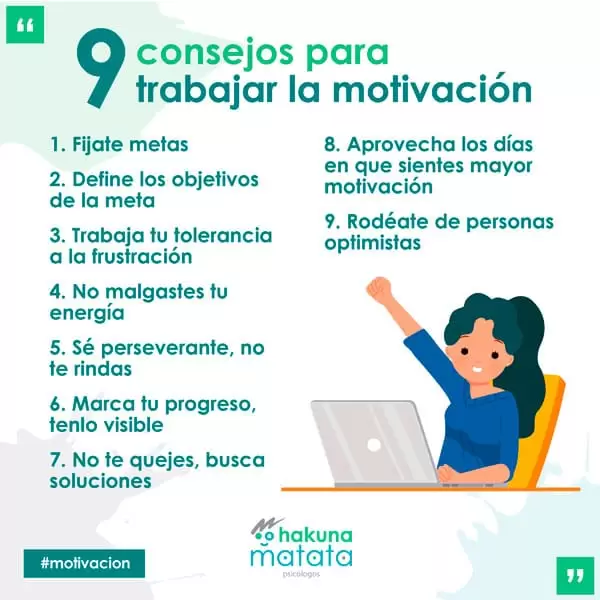 9 consejos para trabajar la motivacion