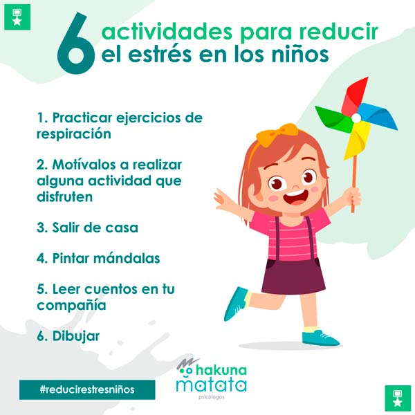 6 actividades para reducir el estrés en los niños