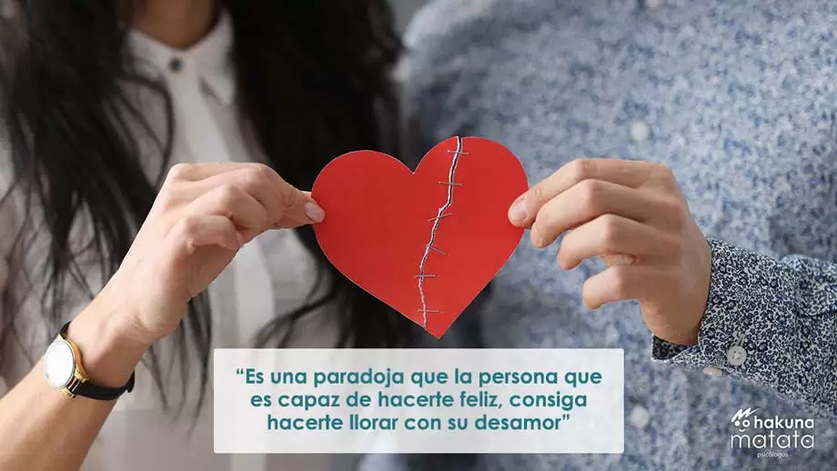 El desamor es el fin de la relación