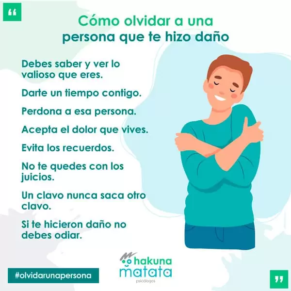 Olvidar una persona que te hizo daño