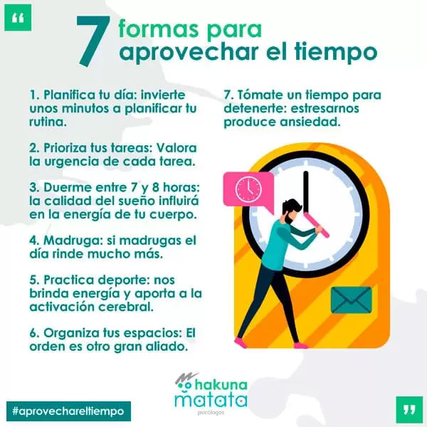 7 formas de aprovechar el tiempo