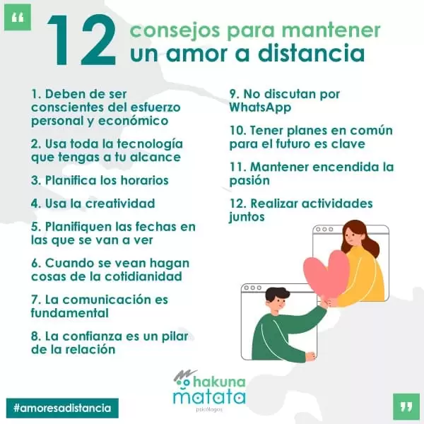 12 consejos para mantener un amor a distancia