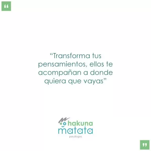 Transforma tus pensamientos, ellos te acompañan a donde quiera que vayas