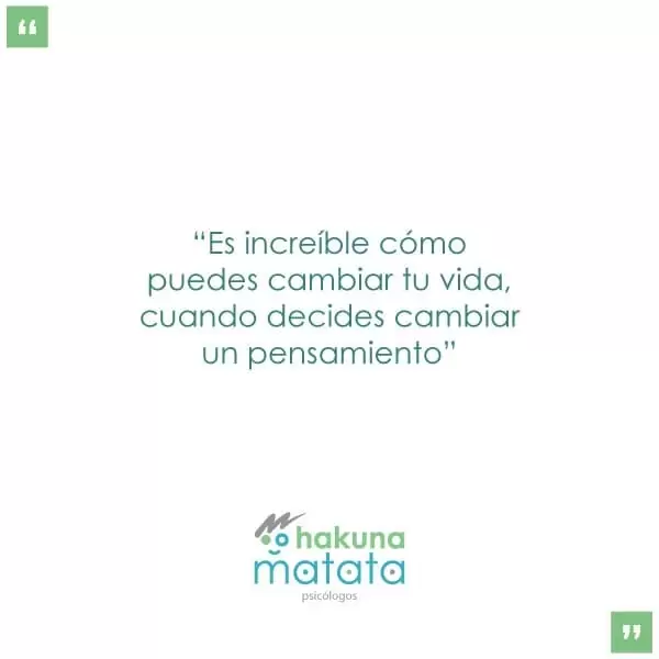 Es increíble cómo puedes cambiar tu vida, cuando decides cambiar un pensamiento.