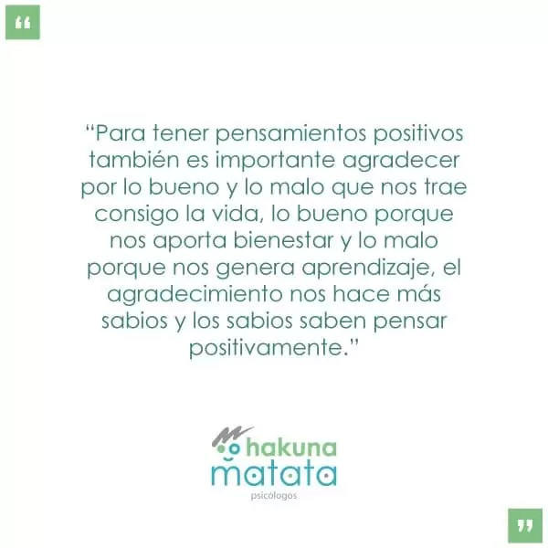 Citas pensamientos positivos