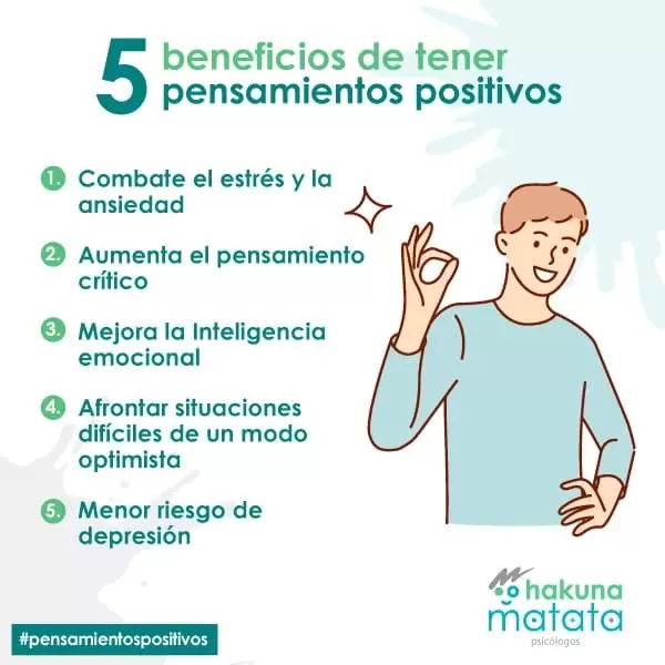 Beneficios de tener pensamientos positivos