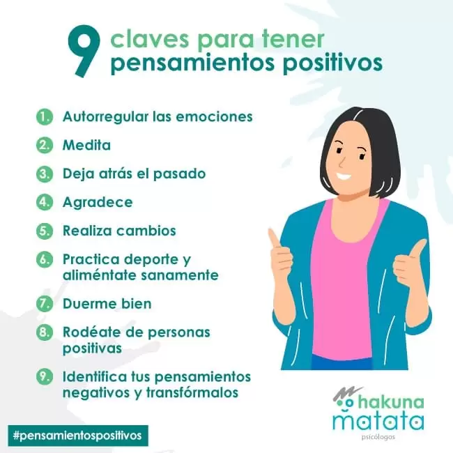 9 claves para tener pensamientos positivos