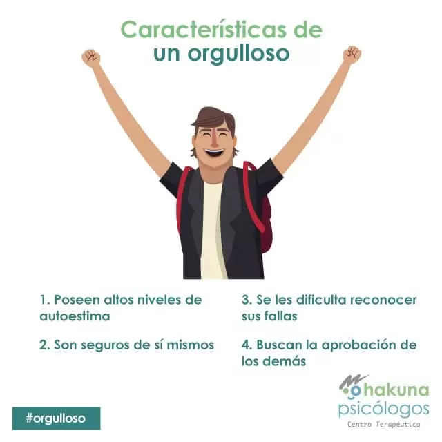 Características de un orgulloso