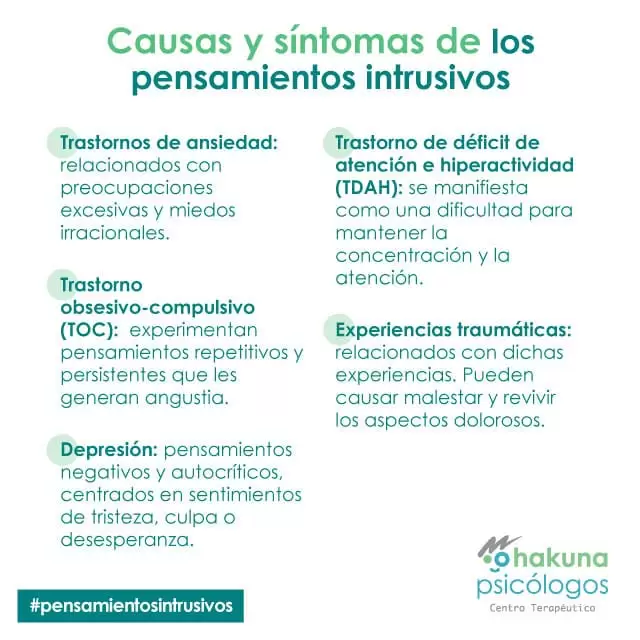 Causas y síntomas de los pensamientos intrusivos