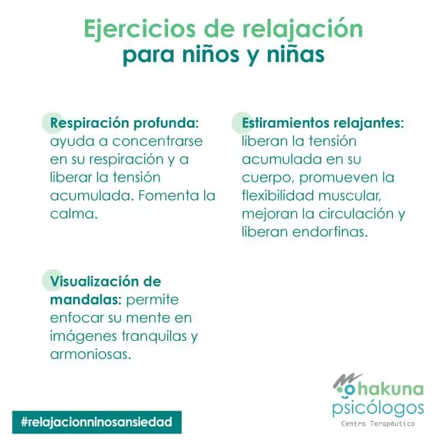 Ejercicios de relajación para niños y niñas